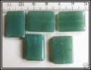 2 Perles En Aventurine Verte Env. 20x15x5mm - Perles