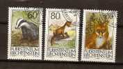 Liechtenstein 1993 Yvertnr. 1007-09 (°) Used Faune Cote 4,25 Euro - Used Stamps