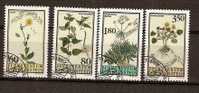 Liechtenstein 1995 Yvertn° 1057-60 (°) Used Cote 12,50 Euro  Flore Plantes Médicinales - Used Stamps