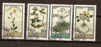 Liechtenstein 1995 Yvertn° 1057-60 (°) Used Cote 12,50 Euro  Flore Plantes Médicinales - Gebraucht