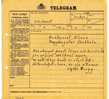 POSTE / FORMULAIRE TELEGRAMME / TELEGRAPHES / SUEDE - Telegraph And Telephone