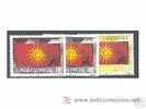 MACEDONIA 1993 -  MACEDONIE - BANDERA -  Yvert 10/12 - Postzegels