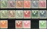 SUEDE / SWEDEN - 1939-1942 - *  / YT 259-272  (avec 261A,265A, Non 261B) - KING/ROI GUSTAV V - Ungebraucht