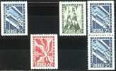 SUEDE / SWEDEN - 1953 - *  / YT 378-380 Avec/with 378b - Scott 452-455 - Unused Stamps