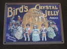 Plaque Métal - BIRD´S CRYSTAL JELLY Powder (Gelée En Poudre) - Excellent état - Placas En Aluminio (desde 1961)