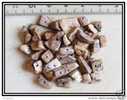 40 Perles Chips En Véritable Jaspe Paysage - Parels