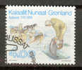Greenland 1991 Mi. 219    4.00 Kr Ilulissat Jakobshavn Fischerman Dogs - Gebruikt