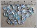 5 Perles Ovales Irrégulières Topaze Bleue Env.6-11x6mm - Parels