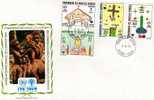 UNICEF Kindertag  1979 Weihnachten Vanuatu Neue Hebriden 545/8 + 549/2 2FDC 10€ - UNICEF