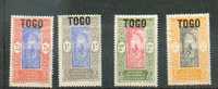 Togo 178 - YT 115 à 118* Charnières Complètes - Neufs