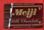 Japan Japon  Telefonkarte Télécarte Phonecard Telefoonkaart  -  Meiji  Milk Chocolate - Lebensmittel