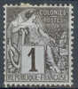 France Colonies Common Issue Mi. 45 Allegori Colonial 1881 MNG* - Alphee Dubois