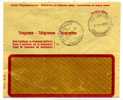 TELEGRAPHE / ENVELOPPE TELEGRAMME SUISSE / CACHET TELEGRAPH SCHAFFHAUSEN 1955 - Telegraafzegels
