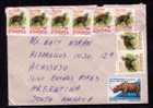 BLACK RHINOCEROS + GAZELLES - PROFUSE FRANKING (8 Stamps) ETHIOPIA COVER To BUENOS AIRES - Neushoorn