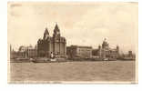 OLD FOREIGN 1904 -  UNITED KINGDOM - ENGLAND  -  MERSEY RIVER ROYAL LIVER BUILDING LIVERPOOL SHIP BOAT - Liverpool