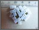 10 Perles Cubes En Howlite 4x4mm - Perles