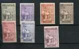 1933 BELGIQUE ++ Croix De Lorraine  377/383 **  POSTFRICH    Cote 1020 Euros - Unused Stamps