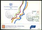 ESPAÑA 1985 TARJETA POSTAL PRIMER DIA AÑO INTERNACIONAL DE LA JUVENTUD (RARA) - Souvenirbögen