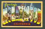 GREETINGS FROM HOLLYWOOD - CALIFORNIA POSTCARD - Los Angeles
