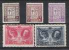 Belgie OCB 240 / 244 (**) - Unused Stamps