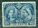 1897 5 Cent  Queen Victoria Diamond Jubilee  #54 M No Gum - Nuevos