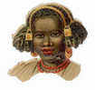 DECOUPI VISAGE DE FEMME NOIRE - AFRICAINE - Andere & Zonder Classificatie