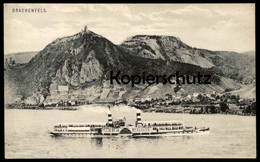 ALTE POSTKARTE DRACHENFELS KÖNIGSWINTER DAMPFER KAISERIN AUGUSTE VICTORIA Schiff Steamer Steam Ship Köln Düsseldorfer - Drachenfels