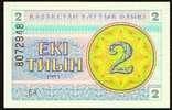 2 Tyin "KAZAKHSTAN"  1993  UNC  Ro 36 - Kazachstan