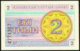 2 Tyin "KAZAKHSTAN"  1993  UNC  Ro 36 - Kazachstan