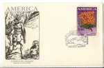 URUGUAY FDC COVER AMERICA UPAEP ARCHAEOLOGY TOMB NATIVES - Indianen