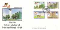 Malawi - 1989 25th Anniversary Of Independence FDC # SG 817-820 , Mi 529-532 - Malawi (1964-...)