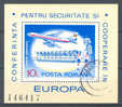 Romania Mi. Block 143 Miniature Sheet Aeroplane Flugzeug Boing 707 Conference Of Safety & Security In Europe 1977 - Usado