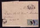 ESPAÑA - SPAIN - EDIFIL # 154 - 164  - 1875 ENTIRE COVER BARCELONA To MADRID - Recepción Al Dorso - Storia Postale