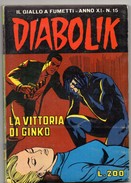 Diabolik (Astorina 1972) Anno XI°  N.15 - Diabolik