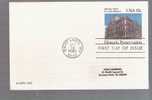 FDC Postal Card - Old Post Office St. Louis, Missouri - Historic Preseervation - Scott # UX97 - 1981-1990