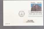 FDC Postal Card - Old Post Office St. Louis, Missouri - Historic Preseervation - Scott # UX97 - 1981-1990