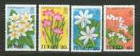 Tuvalu      Flowers   Set    SC#  92-95  MNH** - Tuvalu