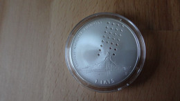 (!) LATVIA ,Lettland , Lettonia SILVER COIN 1 LATS National Library PROOF 2002 Y Modern Architekture - Lettonie