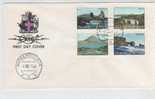 Iceland FDC Complete Set Of 4 Different Places In Iceland 4-8-1966 - FDC