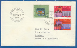 Schweiz; 1974 Brief Mit Stempel St. Gallen; Mi. 1027/8 Und 1031; Weltpostkongress - Storia Postale