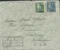 Poortman Nr 430 En 433 Op LPbrief Naar USA  5/41 Met Duitse Censuur Op Verso. - Oorlog 40-45 (Brieven En Documenten)