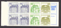 Germany Markenheftchen MH-Minr. 24 Burgen & Schlösser Castles 3 DM Stamp Booklet MNH** - Autres & Non Classés