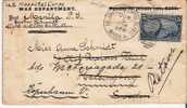 USG046/ Ex Hospital Corps, War Department,  Manila-Schweden-Dänemark, Omaha 5 C (Brief, Cover, Letter, Lettre) - Philippinen