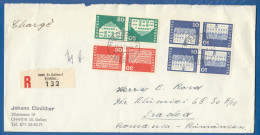 Schweiz; 1972 R-Brief St. Gallen Annahme; Registered Cover; Charge; Mi. 879; 881/2 Als K50; K51; K52; Baudenkmäler - Storia Postale