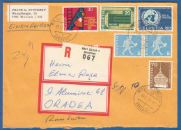 Schweiz; 1971 R-Brief St. Gallen Annahme; Registered Cover; Charge; Mi. 918; 920/1 - Covers & Documents