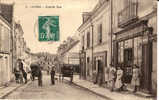 LUYNES  - Grande Rue - Attelages, Commerce Animé -  Voy. 1908, état Superbe - Luynes
