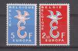 Belgique YT 1064/5 ** : Europa 1958 - 1958