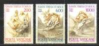 C002 Vaticano - Un. 713/5 S. Teresa D'Avila 3  V. - Nuovo Gomma Integra - Unused Stamps