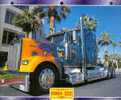 CAMIONS : Fiche éditions Atlas KENWORTH W900B AERODYNE (recto: Photo, Verso: Notes Techniques) - Trucks