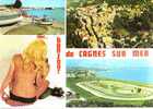 CPSM.  CAGNES SUR MER. VUES D'ENSEMBLE. 4 VUES. DATEE 1979. - Cagnes-sur-Mer